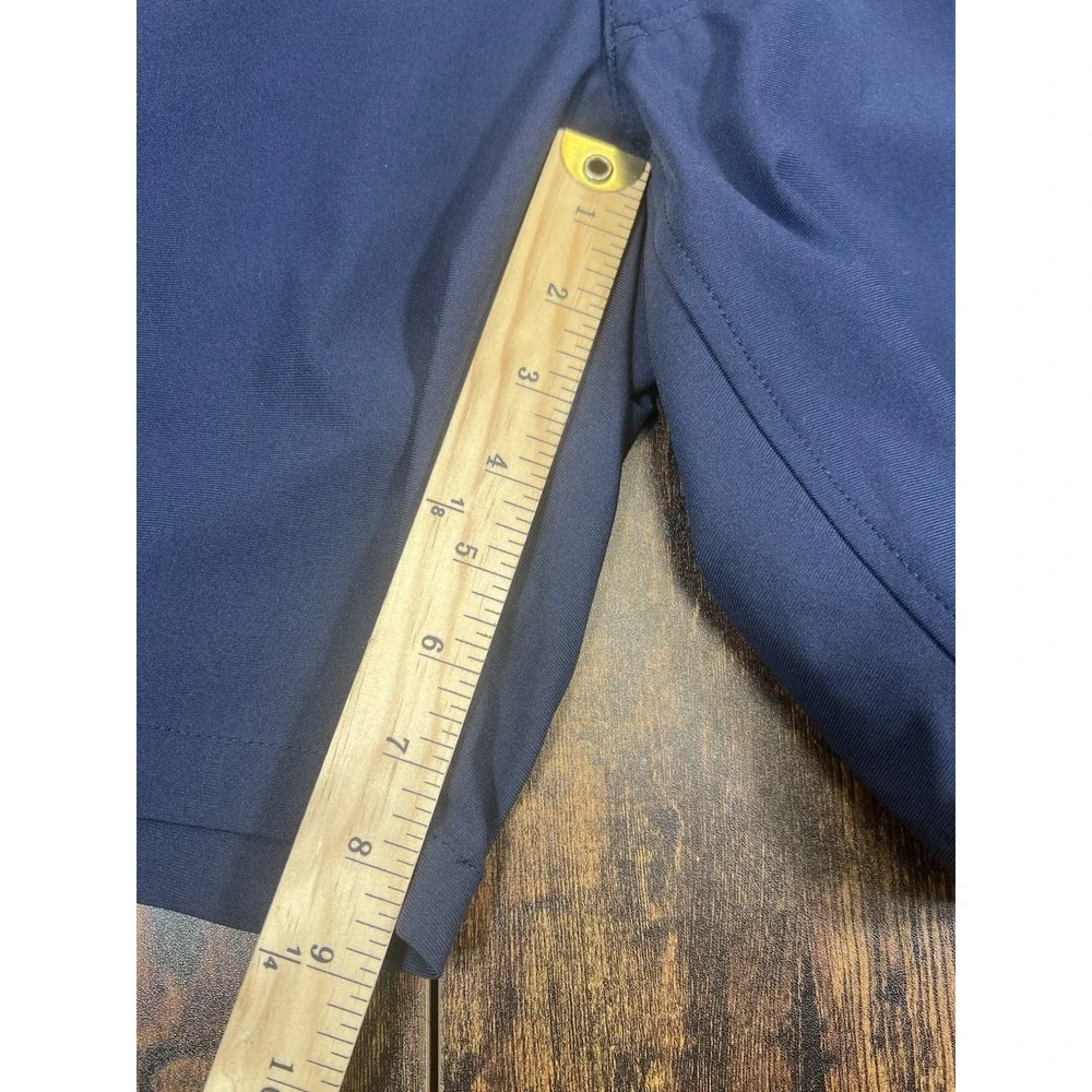 FootJoy FJ Men's Golf Shorts Navy Blue Size 30 Performance Flat Front 9